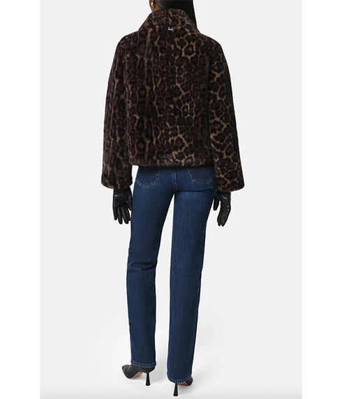 Elis Coat - Dark Leopard